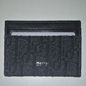 Dior Embossed Black Card Holder